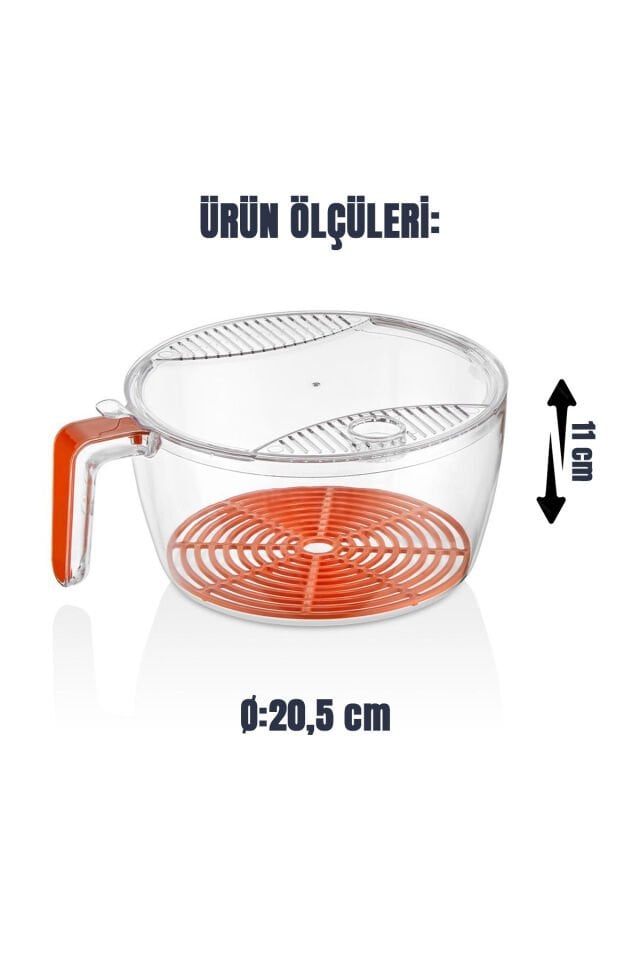 GOBLETTE HOME -Süzgeçli Pirinç & Sebze Yıkama Kabı- //BPA'sız Polikarbon//