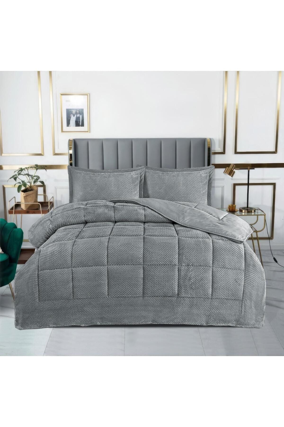 Carmen Serisi Çift Kişilik Yatak Örtüsü Takımı 220x240 cm - Jakarlı Lüks Seri