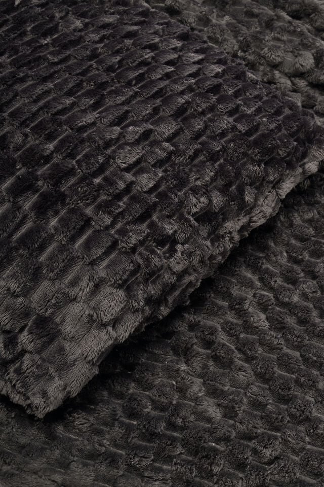 PETEK Serisi-KIŞLIK- ÇİFT Kişilik Peluş Welsoft Battaniye Seti - Yumuşak Popcorn