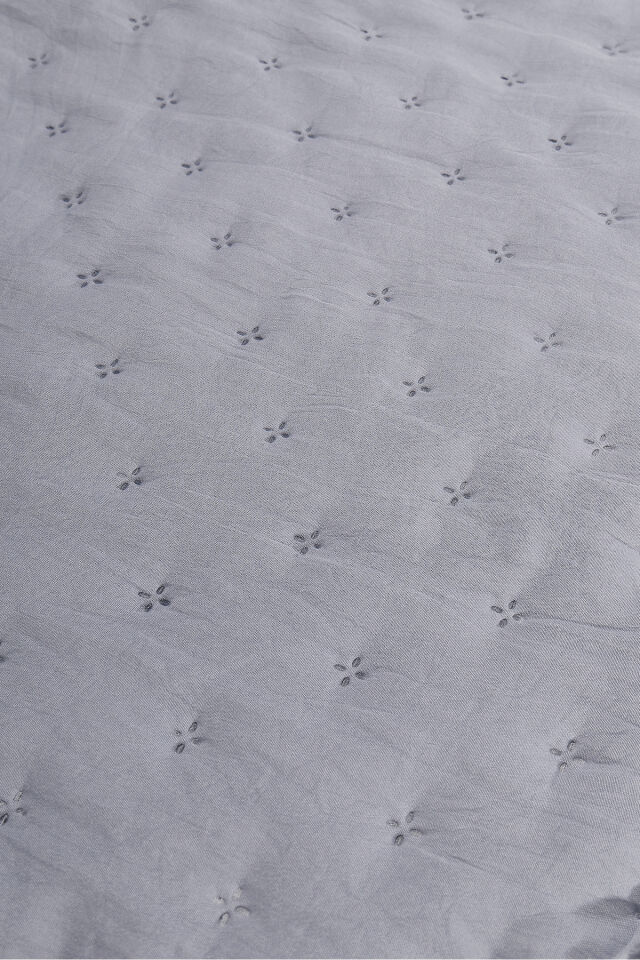 Lara Lüks 3 Parça Çift Kişilik Yatak Örtüsü - 260x240 cm Gri