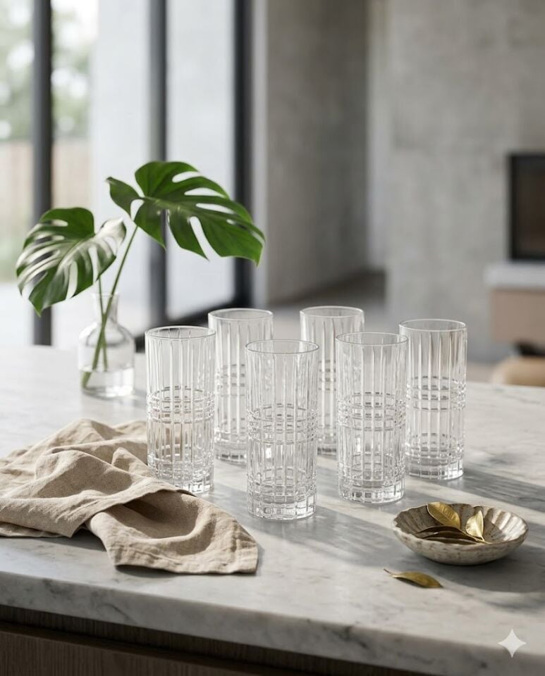 Kristal Su Bardağı 6'lı Set