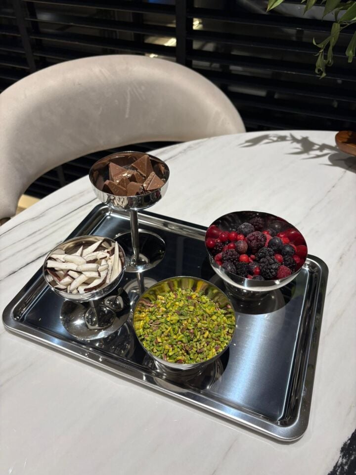 Çelik Tepsi Set - 5 Parça