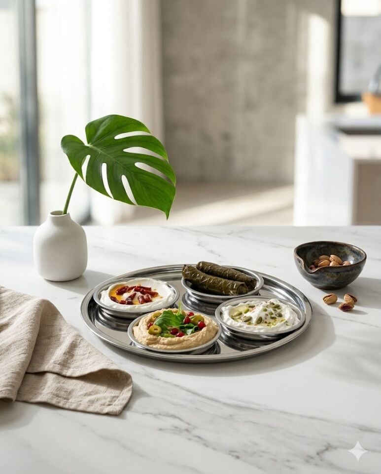 5'li Mezelik Çelik Set