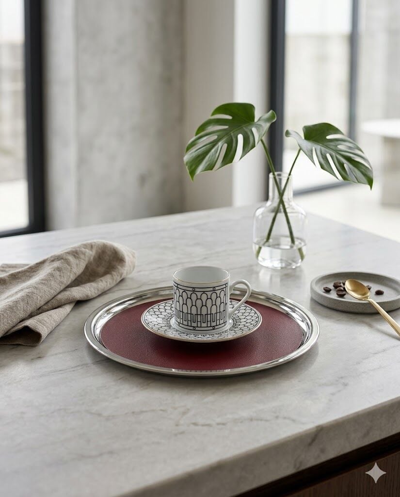 Deri Servisli Sunum Tepsisi