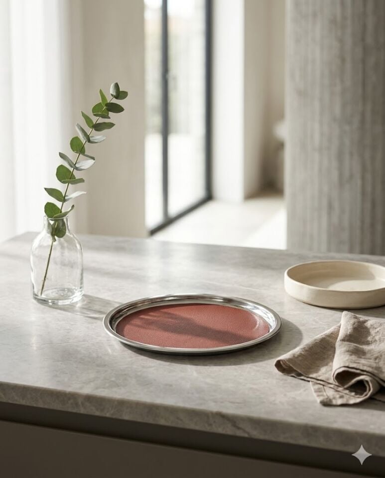 Deri Servisli Sunum Tepsisi