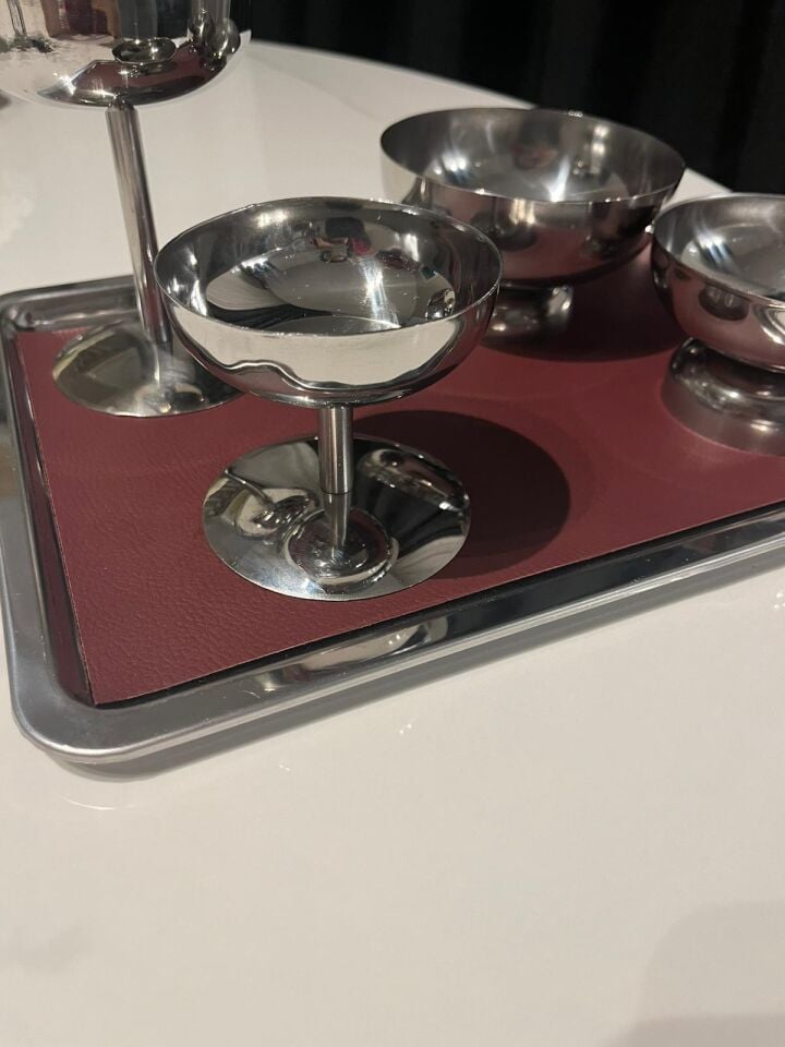 5li Paslanmaz Çelik Set- Deri Servisli