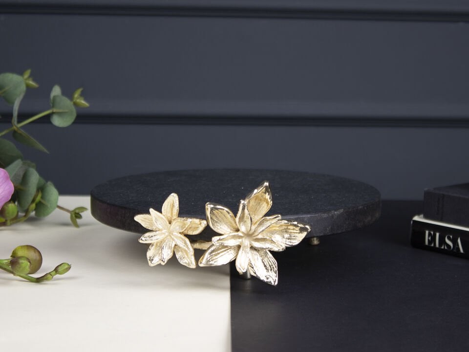 Tasarım Mermer Sunumluk- Siyah Mermer