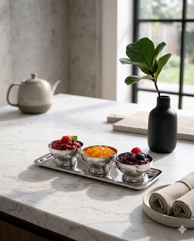 REÇELLİK SET- 4 PARÇA PASLANMAZ ÇELİK