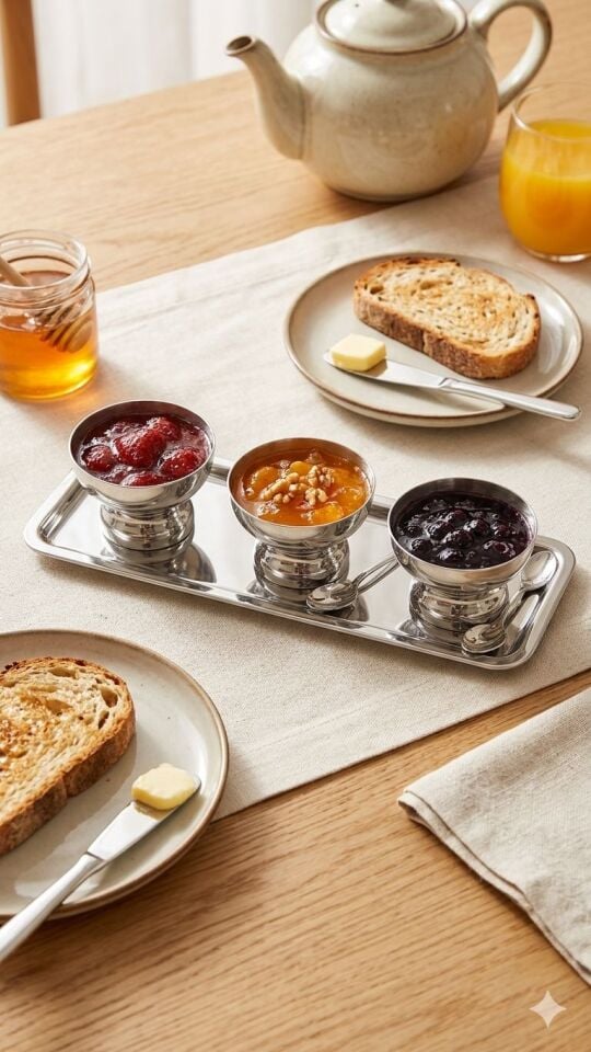 REÇELLİK SET- 4 PARÇA PASLANMAZ ÇELİK