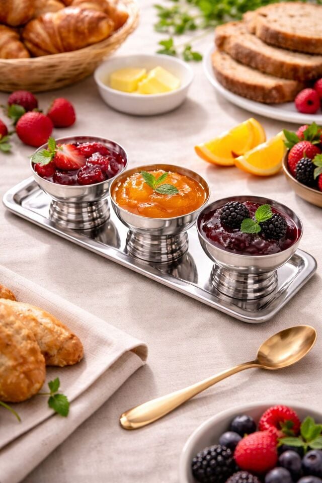 REÇELLİK SET- 4 PARÇA PASLANMAZ ÇELİK