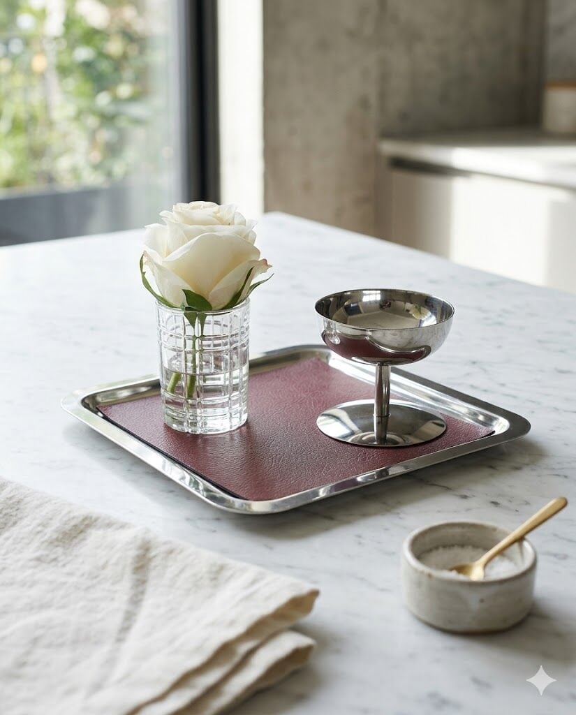 DERİ SERVİSLİ KAHVE SUNUM SETİ