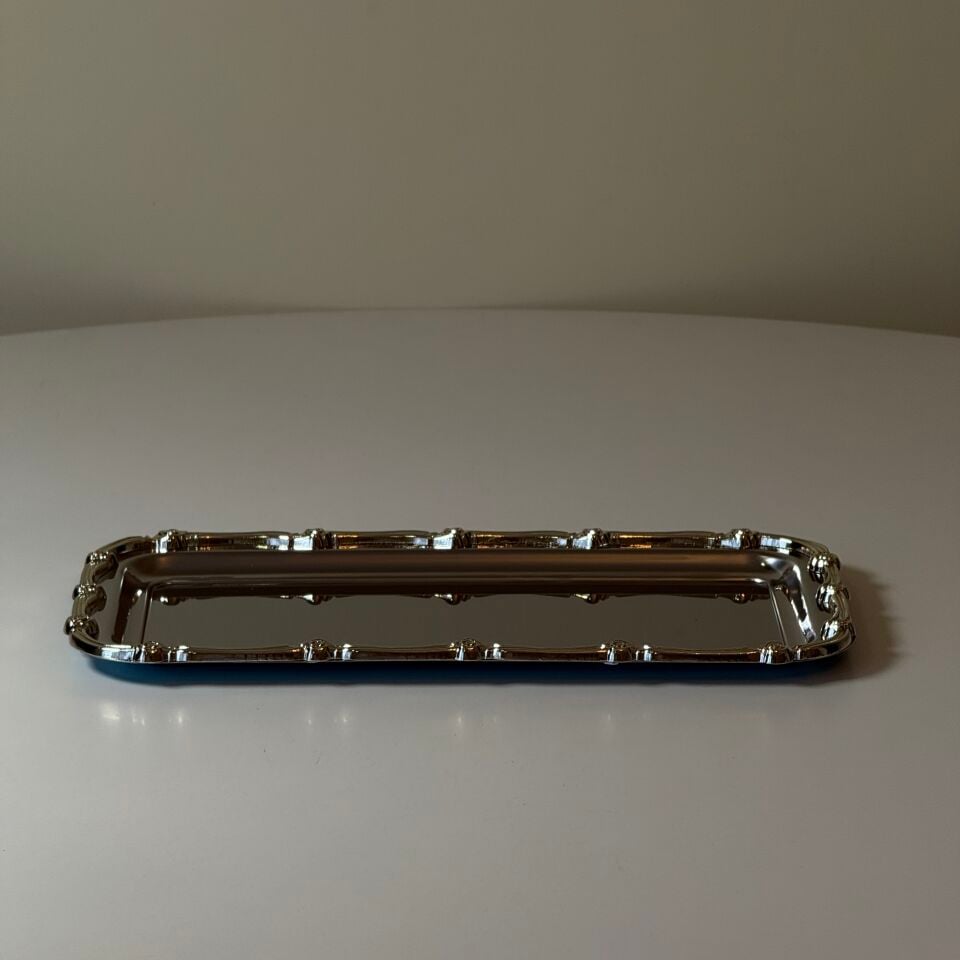 KENAR DETAYLI BATON TEPSİ - KROM KAPLAMA