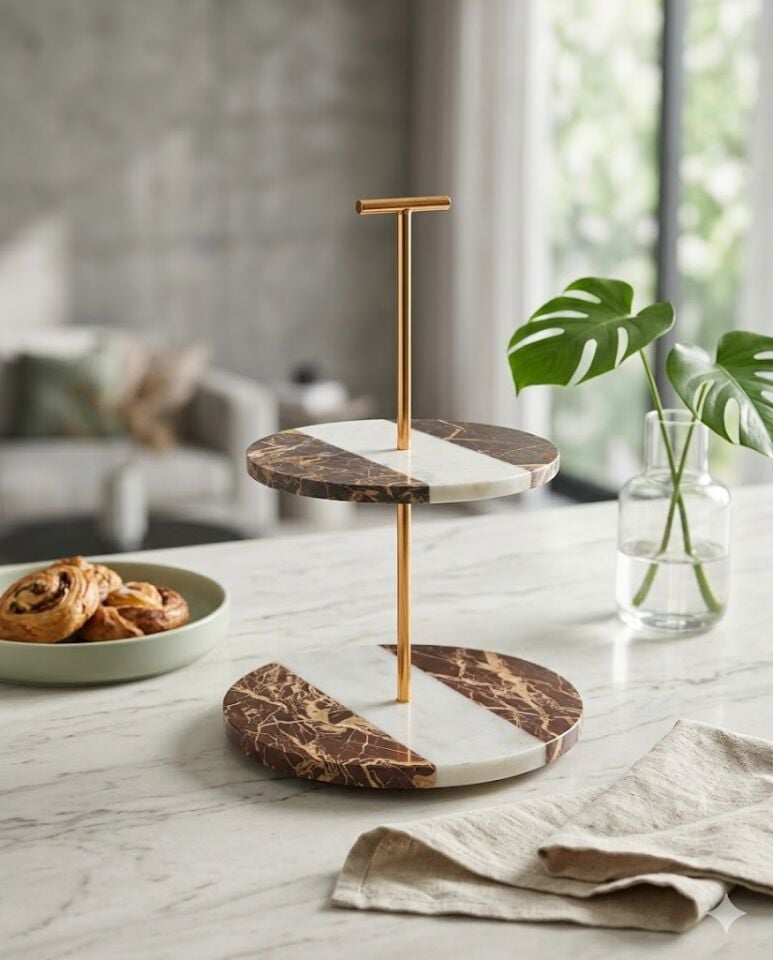 2 KATLI MERMER SUNUMLUK- LİMİTED EDİTİON-