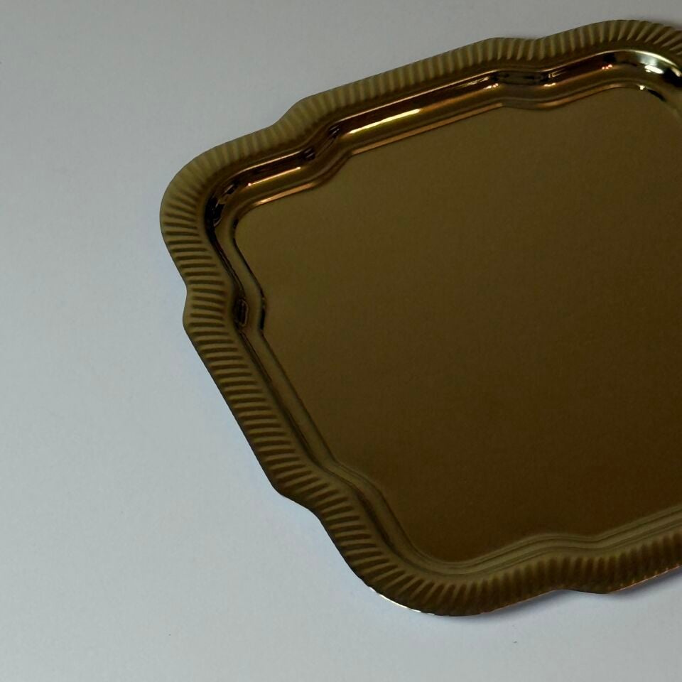 KAHVE SUNUM TEPSİSİ-GOLD