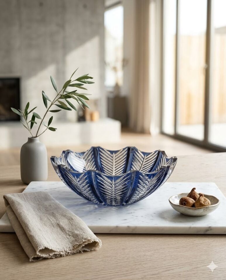 MAVİ GENİŞ SUNUM KASESİ- PREMİUM COLLECTİON-