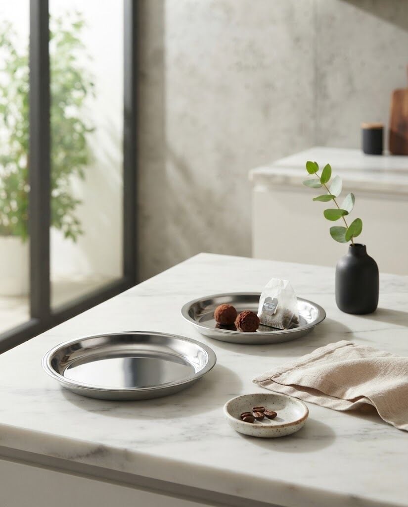 ÇELİK SUNUM TABAĞI-2Lİ SET-
