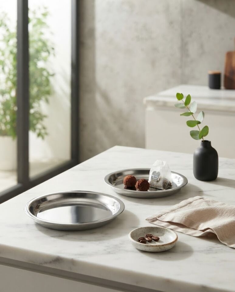 ÇELİK SUNUM TABAĞI-2Lİ SET-