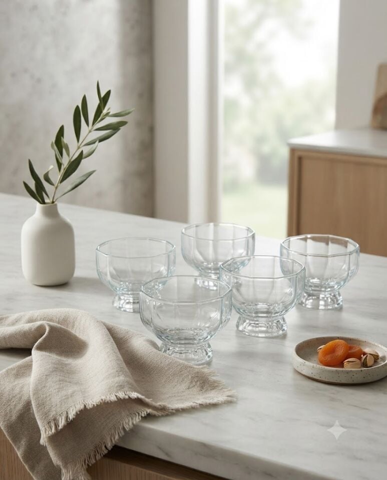 CAM TATLI SUNUM SET-6LI-