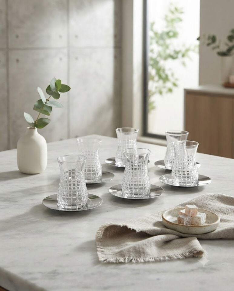 SHİNE ÇAY SETİ-12 PARÇA SET